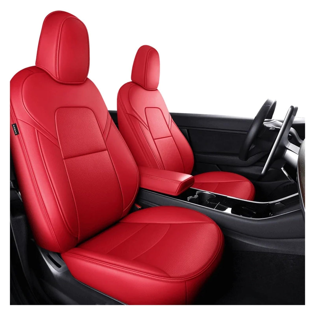 360° Full-Coverage Leather Seat Covers for Tesla Model 3 & Model Y