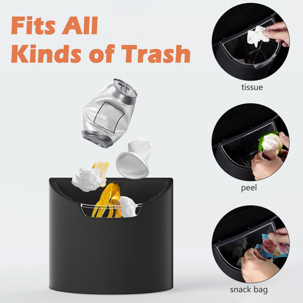 Mini Leakproof Car Trash Can for Cars, SUVs & Trucks