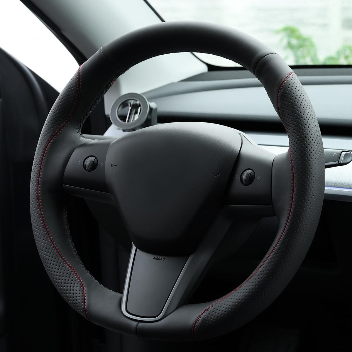 MEWANT Steering Wheel Cover for Tesla Model 3 Model Y 2020 30 Min Install