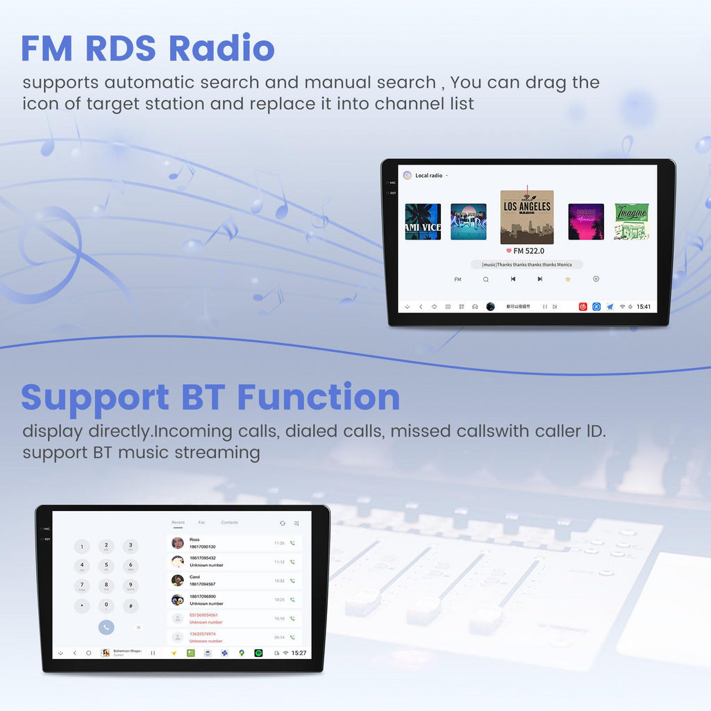 DUDUAUTO Android Car Radio for Fiat 500 500C 2007-2015 Black Head Unit