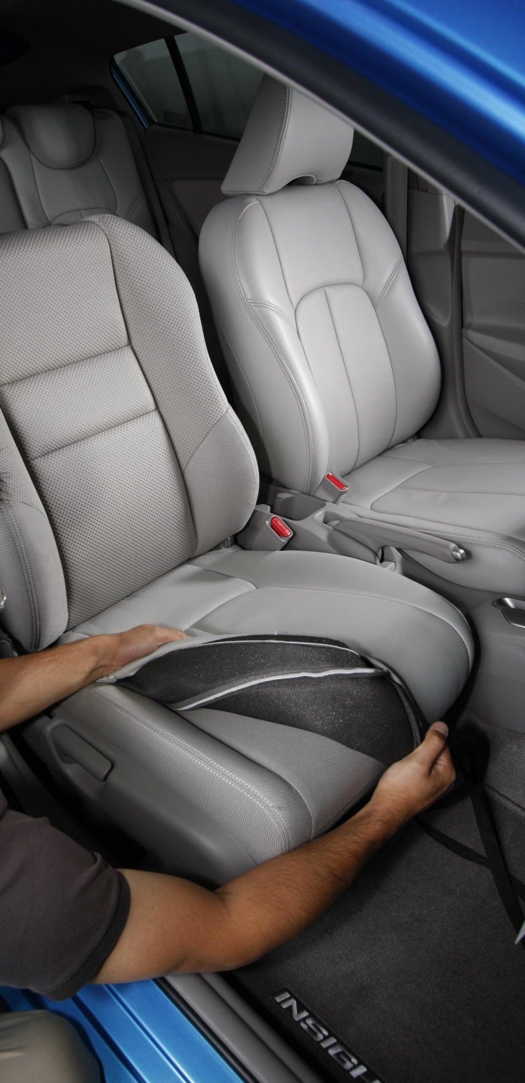 Black Leather Seat Covers for Toyota Tacoma Double Cab TRD 2005–2008