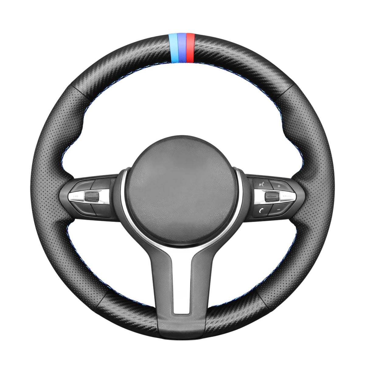 Hand-Stitched Steering Wheel Cover for BMW M Sport Models