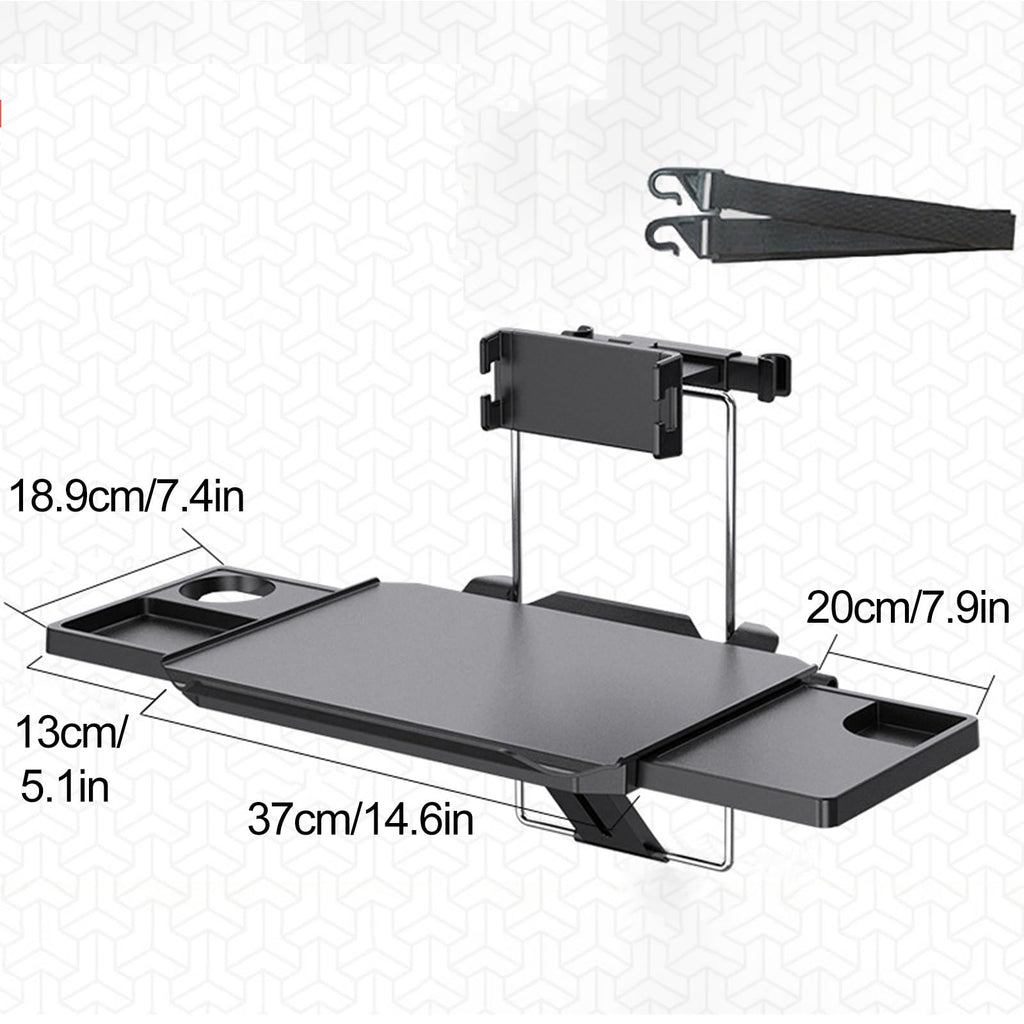 Foldable Car Back Seat Tray Table for Food, Drinks & Laptop