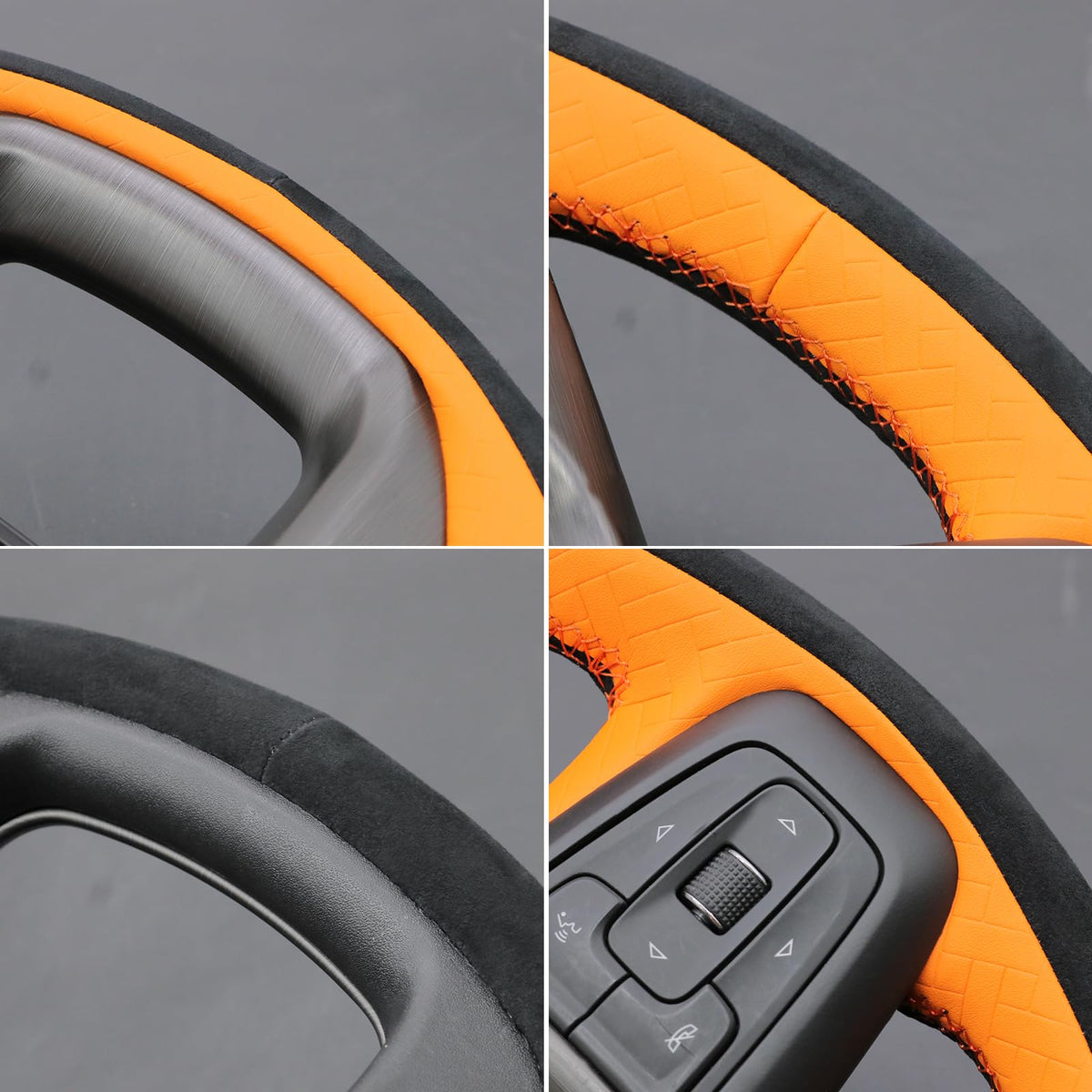 Hand-Stitched Steering Wheel Cover for GMC Sierra & Yukon Models