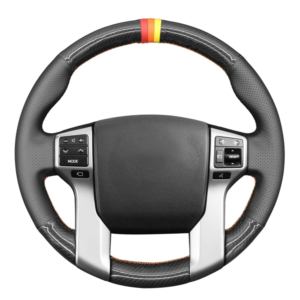 MEWANT Stitch On Custom Fit Steering Wheel Cover for Toyota 4Runner
