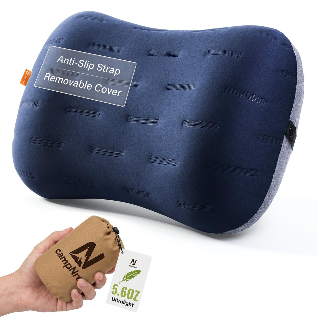 Ultralight Inflatable Travel Pillow for Neck & Lumbar Support