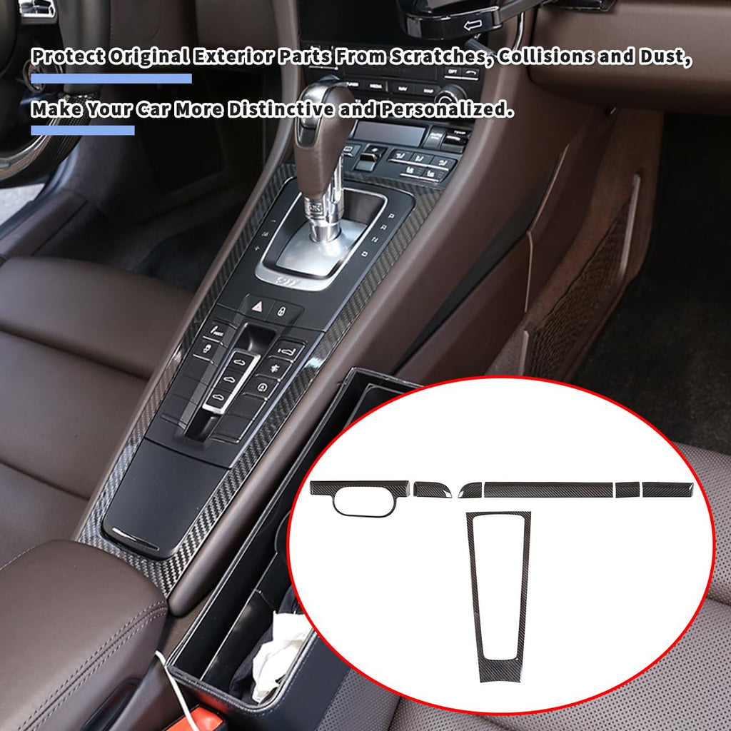 Carbon Fiber Center Console Gear Shift Trim for Porsche 911 & 718
