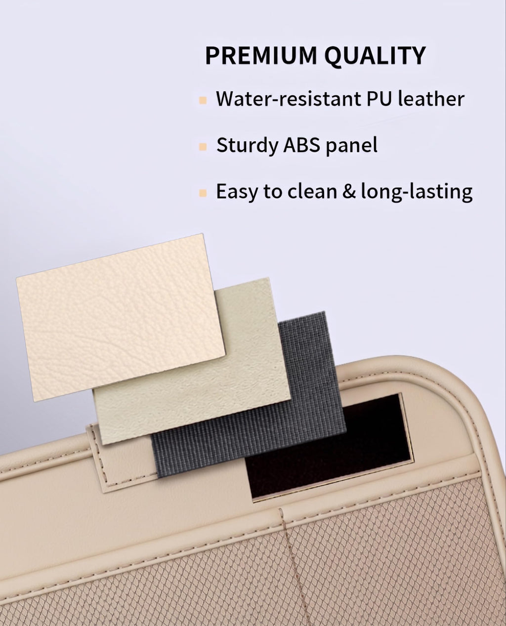 SportySizz Backseat Car Organizer with Foldable Tray & Tablet Holder