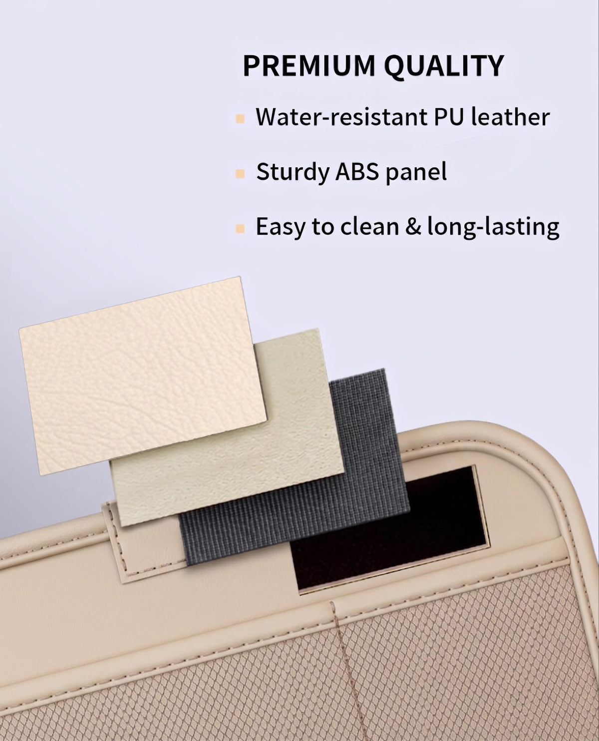 SportySizz Backseat Car Organizer with Foldable Tray & Tablet Holder