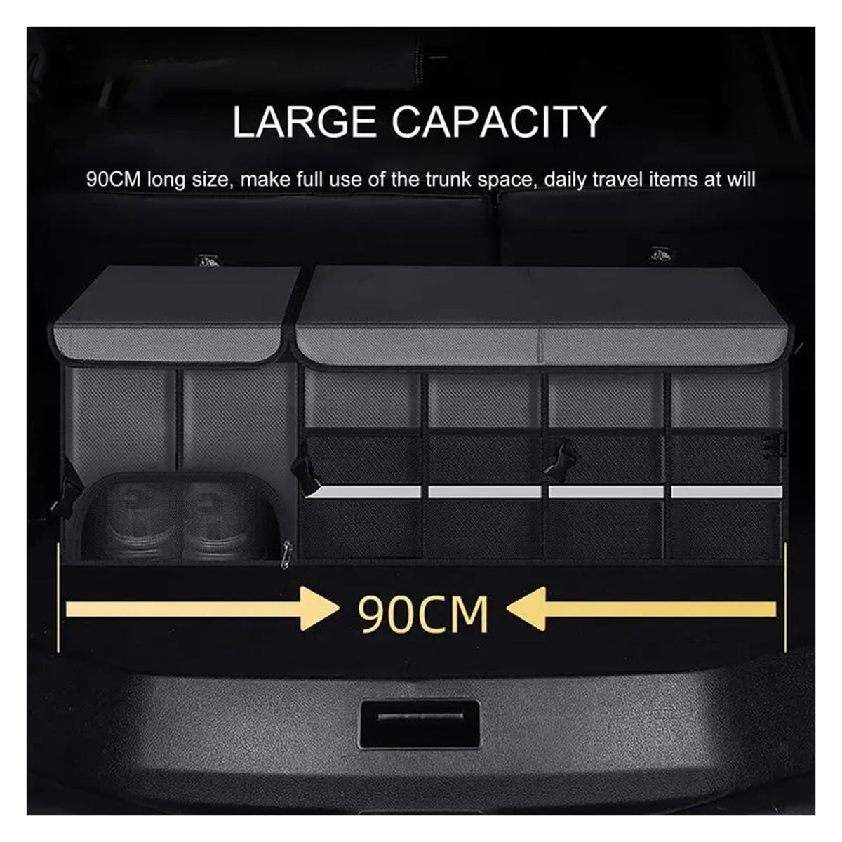 Large-Capacity Foldable Oxford Cloth Car Trunk Organizer