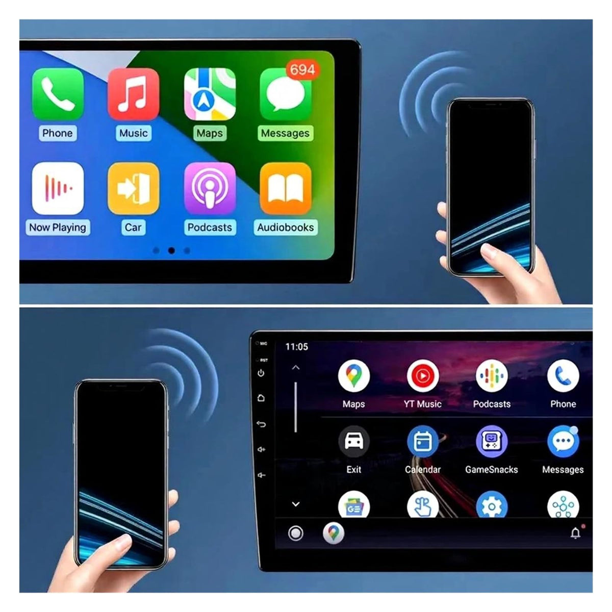 9" Android Car Stereo with Wireless CarPlay for Holden VF Commodore 2013–2017