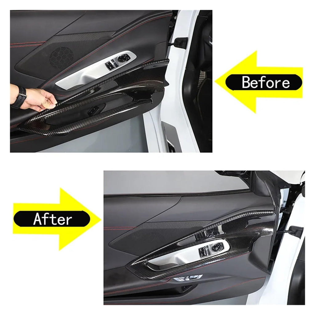 Carbon Fiber Window Switch Trim for Corvette C8 2020–2023