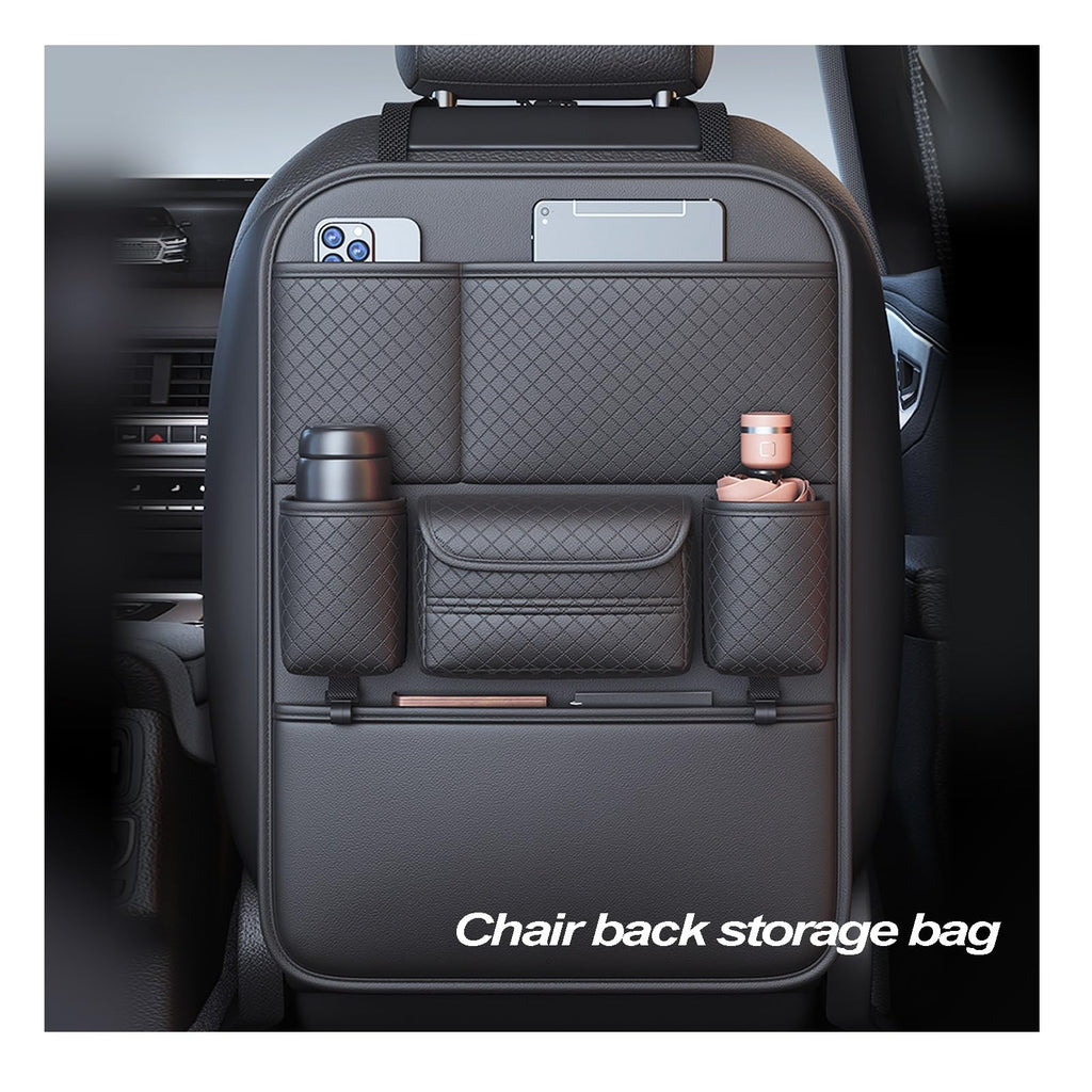 Universal Car Seat Back Organizer with Cup Holder