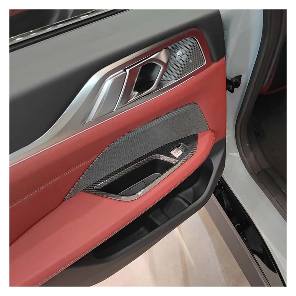 Carbon Fiber Window Switch Trim for BMW 4 Series G22 G23 G26 2020–2024