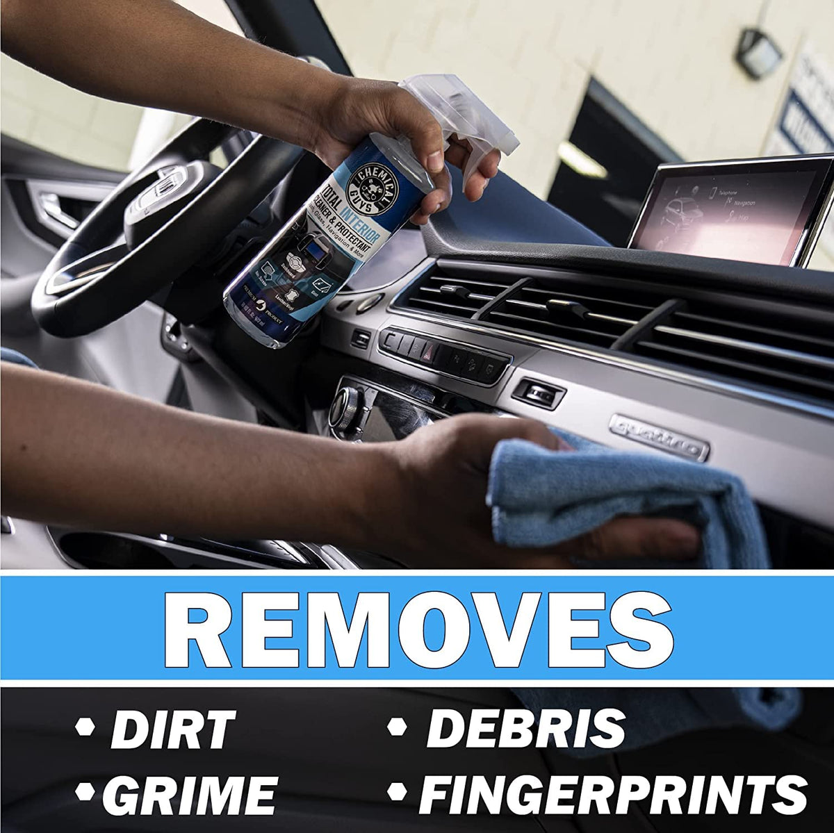 Car Interior Cleaning & Detailing Kit with Storage Bag