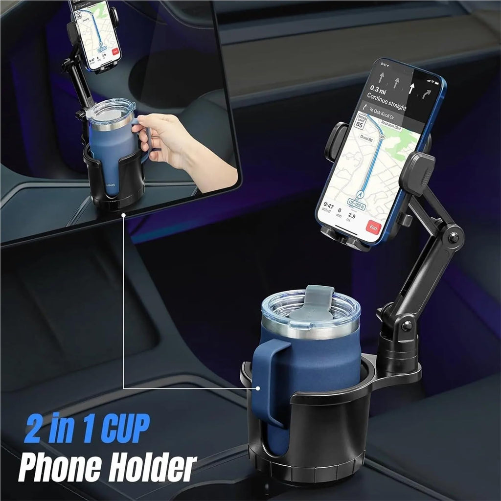 2-in-1 Car Cup & Phone Holder