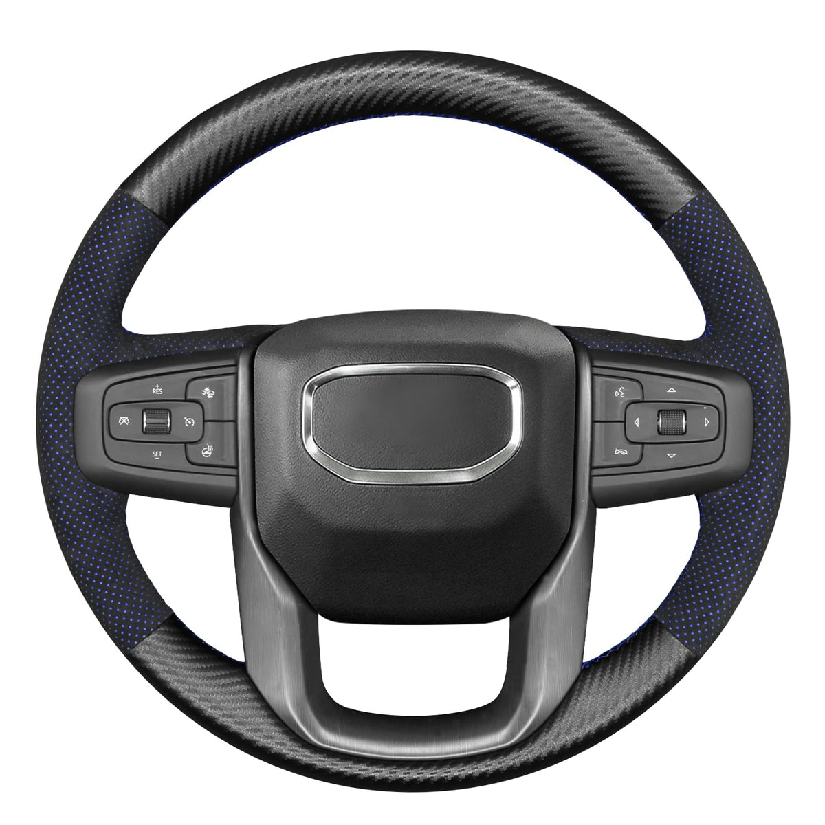 Hand-Stitched Steering Wheel Cover for GMC Sierra & Yukon Models