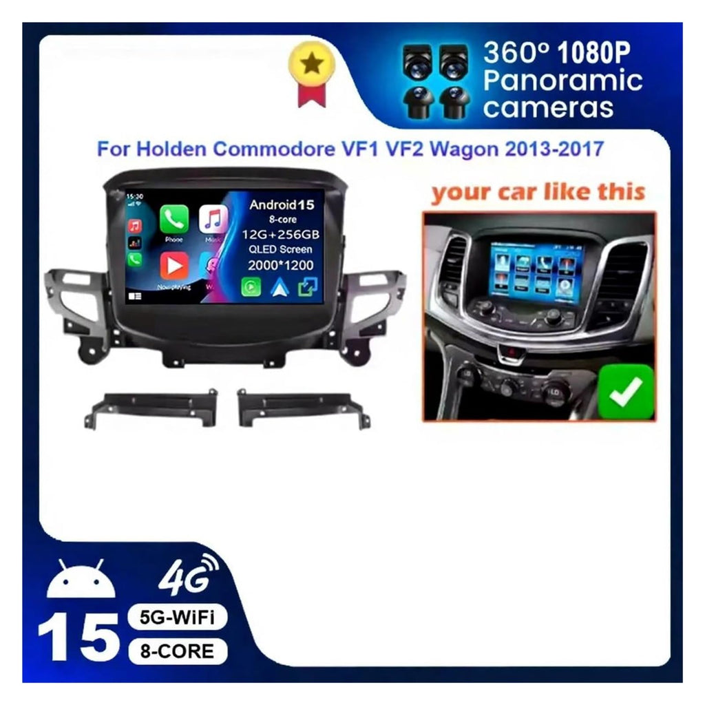 9" Android Car Stereo with Wireless CarPlay for Holden VF Commodore 2013–2017