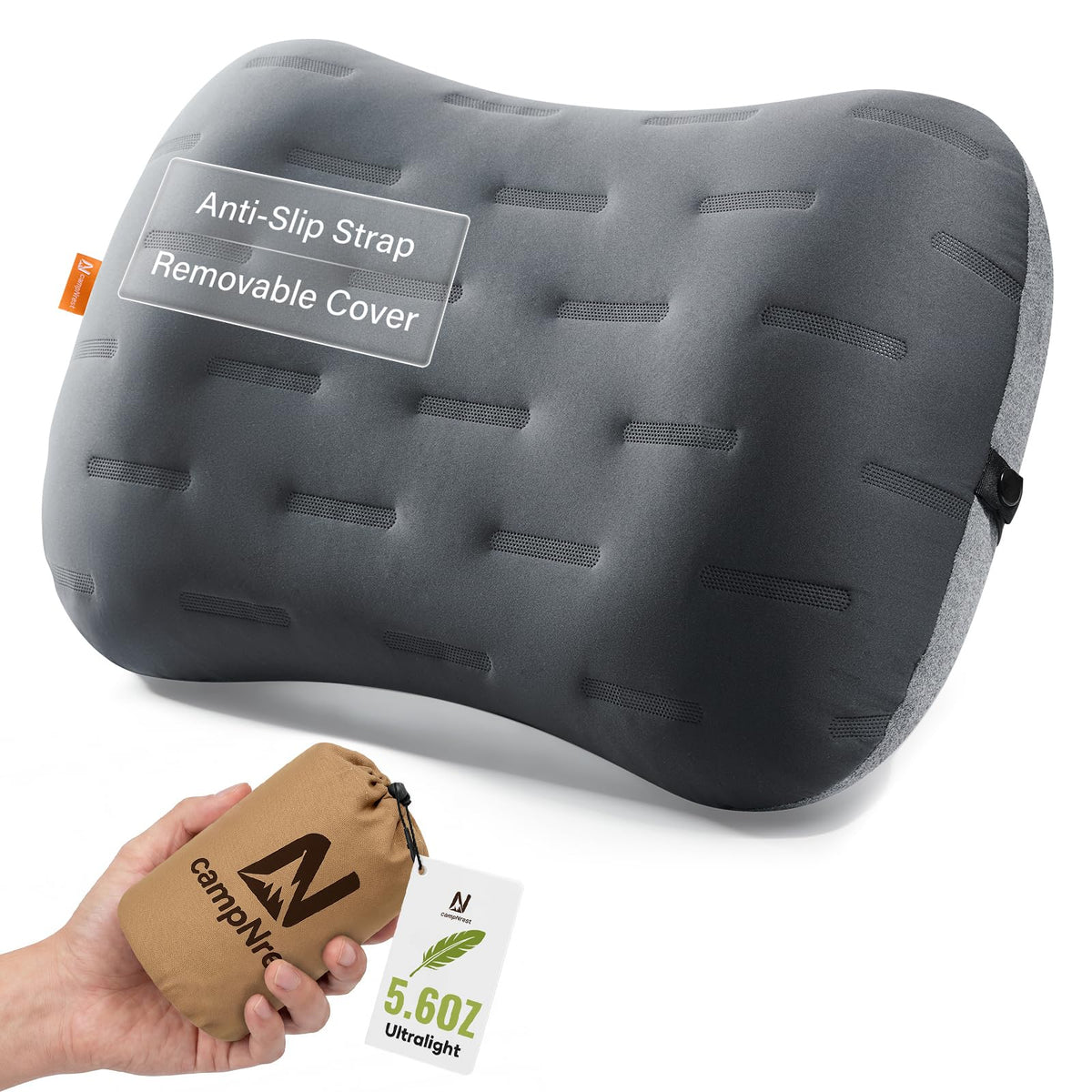 Ultralight Inflatable Travel Pillow for Neck & Lumbar Support