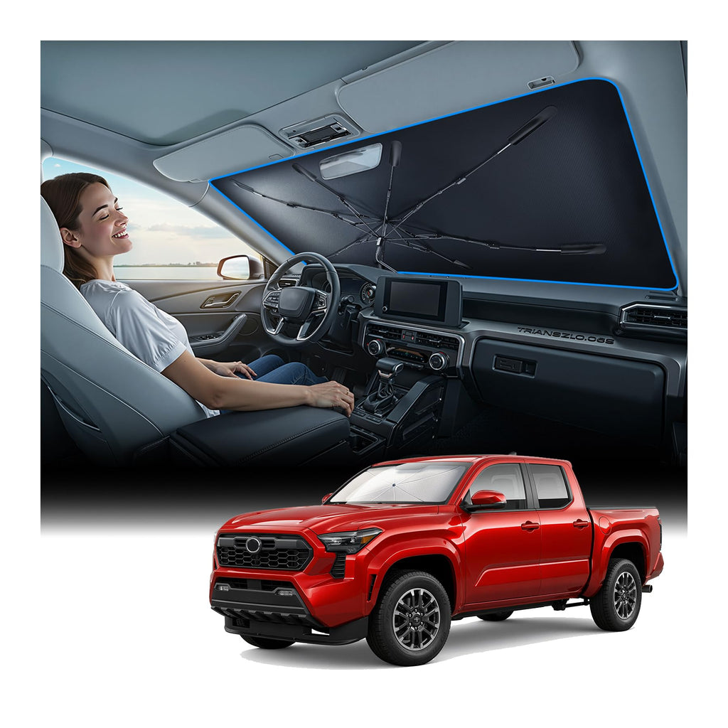 Foldable Windshield Sun Shade Umbrella with Heat Shield