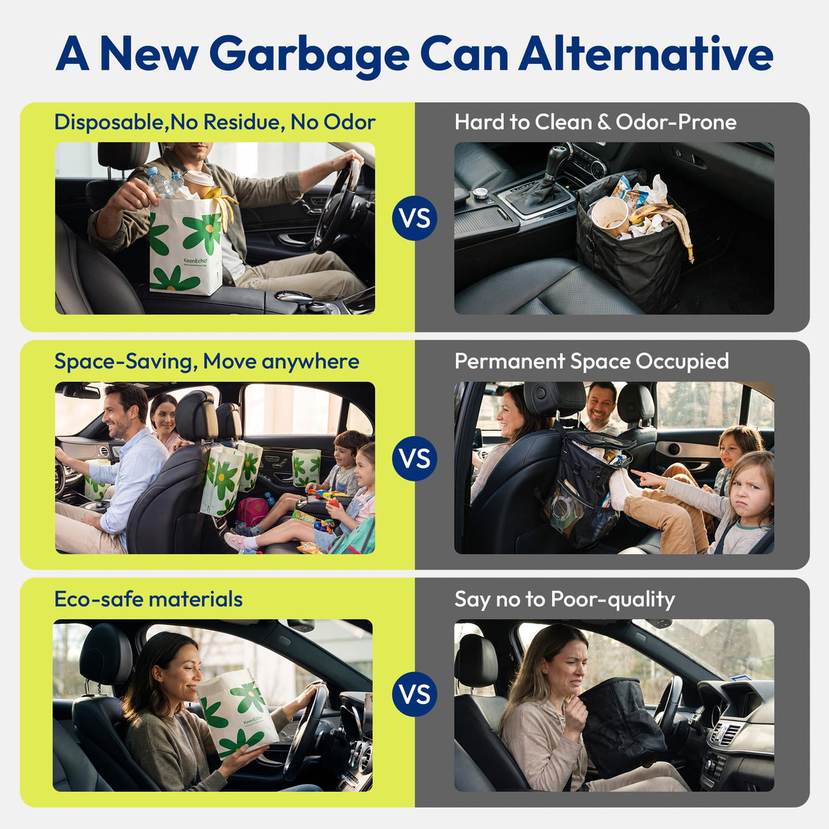 Disposable Car Trash & Vomit Bags for Travel and Camping