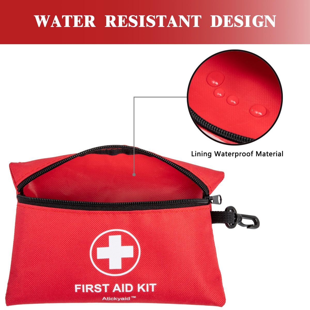 Emergency First Aid & Survival Kit for Car, Home & Travel