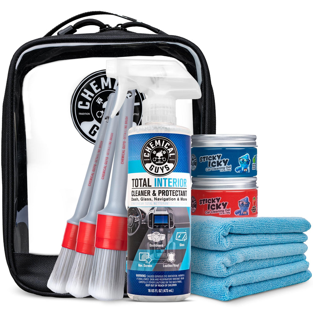 Car Interior Cleaning & Detailing Kit with Storage Bag