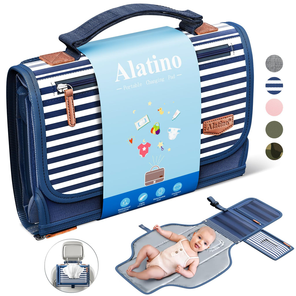 Alatino Portable Diaper Changing Pad for Baby
