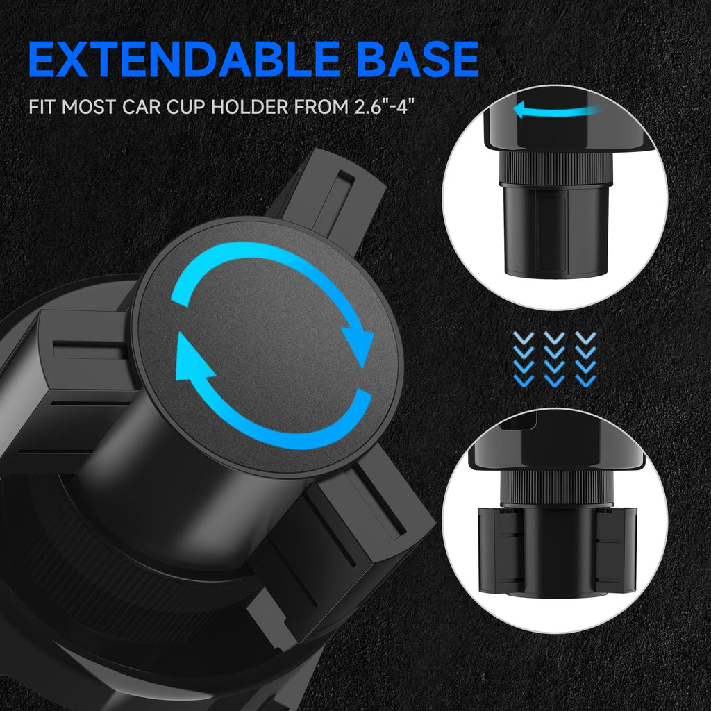 DYLEN Car Cup Holder Expander, 2 in 1 Cup Holder Adapter Extender